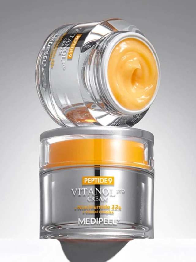 MEDI PEEL Peptide 9 Vitanol Cream Pro 50gr 2 MEDI PEEL Peptide 9 Vitanol Cream Pro με retinal και πεπτίδια για αντιγηραντική φροντίδα και φωτεινότητα