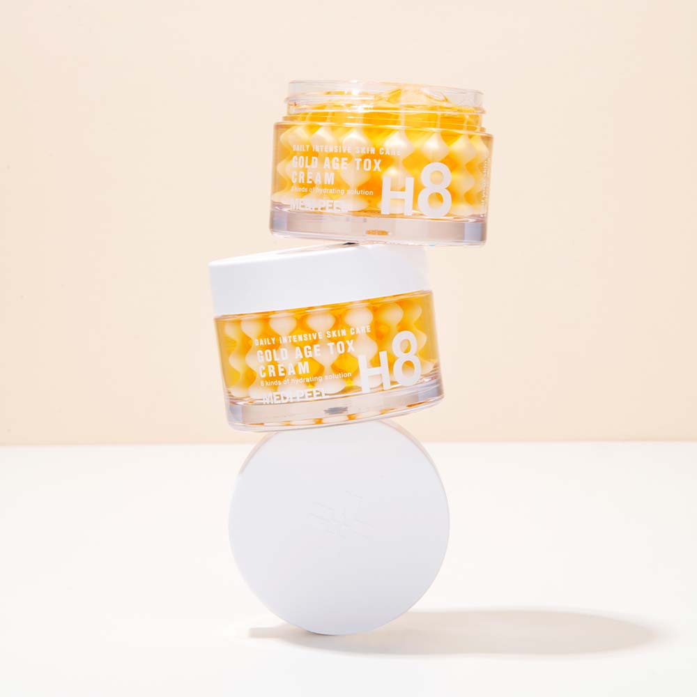 MEDI PEEL Gold Age Tox H8 Cream 50g 1 MEDI PEEL Gold Age Tox H8 Cream με χρυσό και 8 τύπους υαλουρονικού οξέος για αντιγηραντική φροντίδα